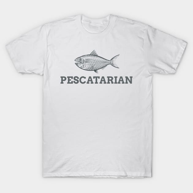 Pescatarian T-Shirt by Fresh Sizzle Designs